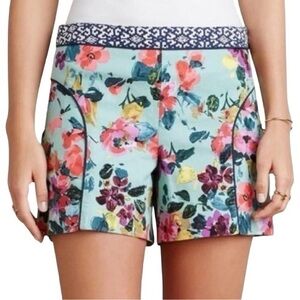 Anthropologie CARTONNIER Skyflower Cotton Floral Shorts size 4